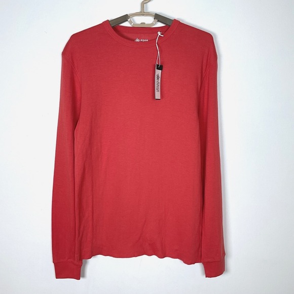 Alpine Design Mens Mad Peak LS Duofold Crew Antique Rosewood Shirt Small - Picture 1 of 8